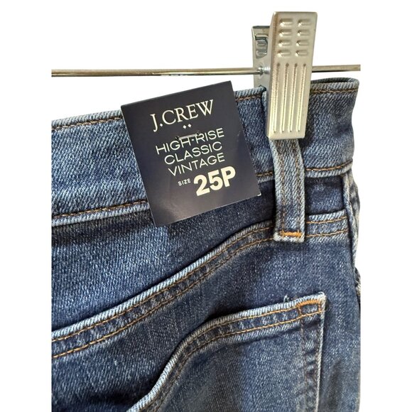 J.Crew High-Rise Classic Vintage Jeans Size 25P‎ Dark Wash Denim Womens - Picture 9 of 10